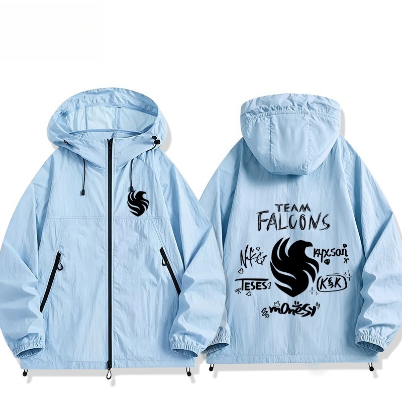 Team Falcons cs2go NiKo 簽名 周邊男女輕薄透氣防曬服外套