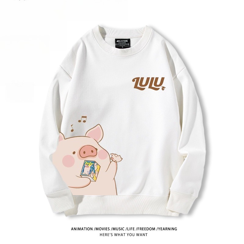 LuLu豬 聯名親子情侶裝 圓領長袖