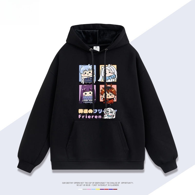 吉伊咔哇x葬送的芙莉蓮新款 親子情侶男女連帽衛衣