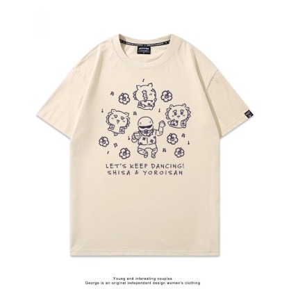 Chiikawa 2025親子情侶男女同款 印花短袖T恤