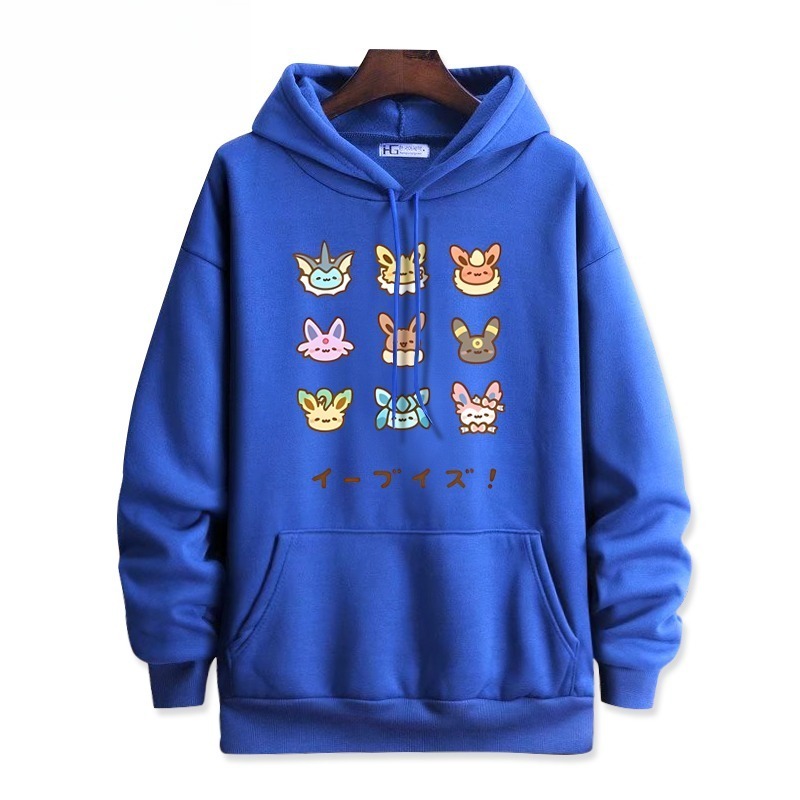 寶可夢新款 親子情侶男女連帽衛衣
