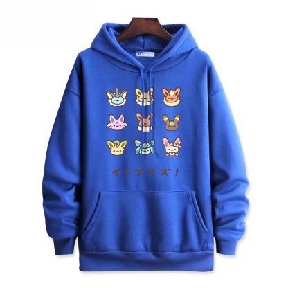 寶可夢新款 親子情侶男女連帽衛衣