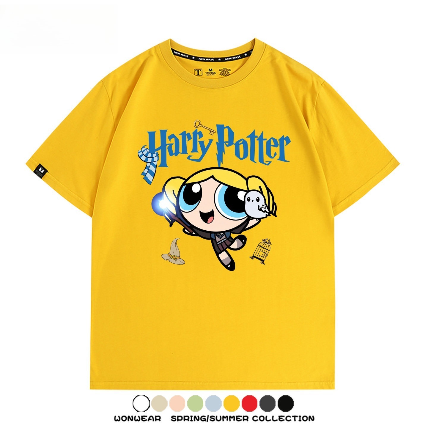 飛天小女警 X Harry Potter周邊 印花短袖T恤