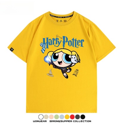 飛天小女警 X Harry Potter周邊 印花短袖T恤