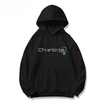 Charlotte友利奈緒新款 親子情侶男女連帽衛衣