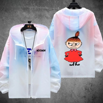 姆明一族Moomins 輕薄透氣漸變防曬衣外套