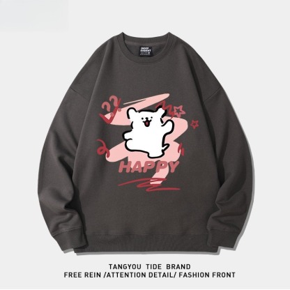 線條小狗 聯名衛衣2026秋冬新款親子情侶裝 圓領長袖/連帽衛衣