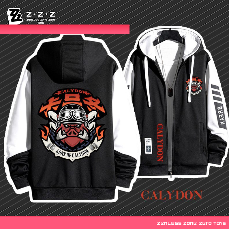 絕區零 卡呂冬之子 手繪連帽衫 春秋舒適外套