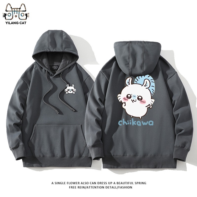 Chiikawa聯名衛衣2025秋冬新款親子情侶裝連帽衛衣