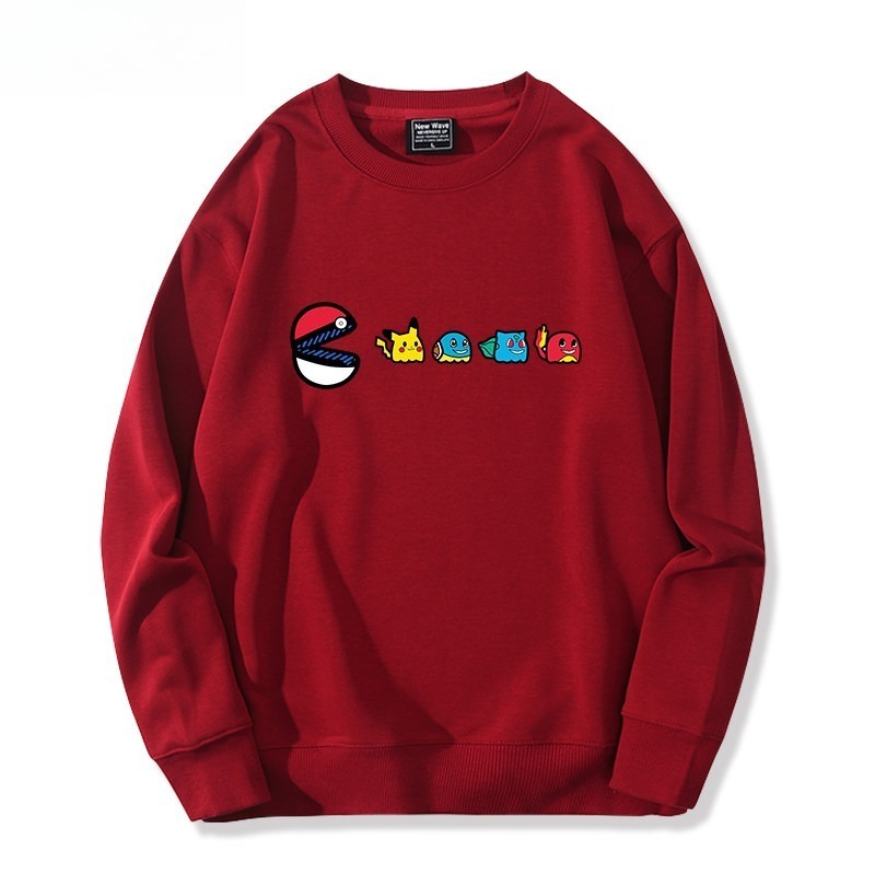 精靈寶可夢星之卡比 聯名親子情侶裝 圓領長袖