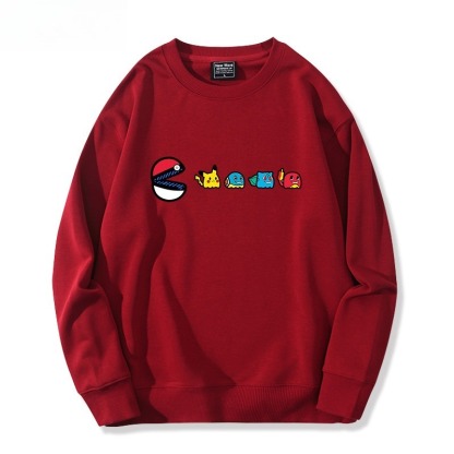 精靈寶可夢星之卡比 聯名親子情侶裝 圓領長袖