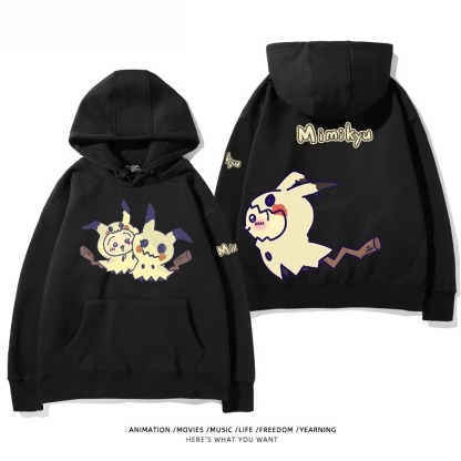 chiikawa X 寶可夢系列 聯名衛衣2025秋冬新款 親子情侶裝連帽衛衣