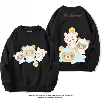 日系拉拉熊 聯名親子情侶裝 圓領長袖