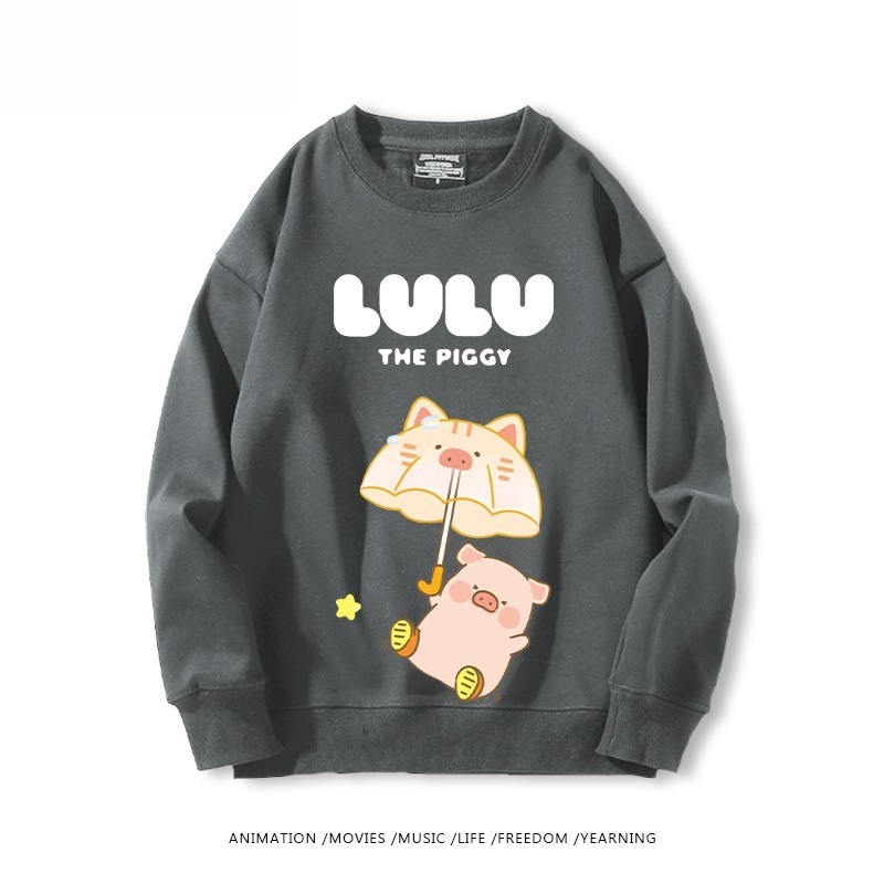 LuLu豬 聯名親子情侶裝 圓領長袖