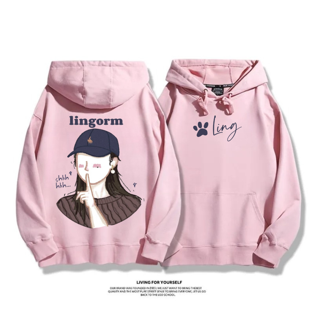 LINGORM 2025秋冬新款 親子情侶男女連帽衛衣