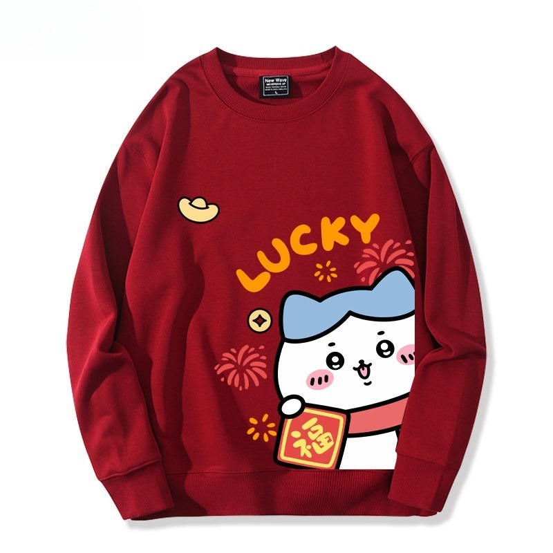 Chiikawa 聯名親子情侶裝 圓領長袖