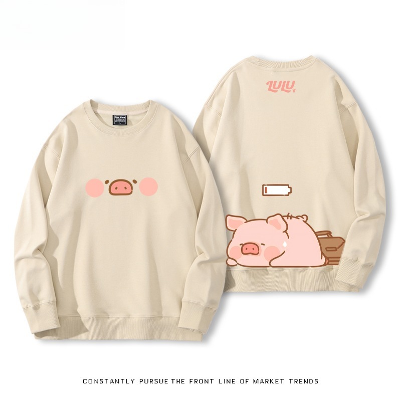 LuLu豬 聯名親子情侶裝 圓領長袖
