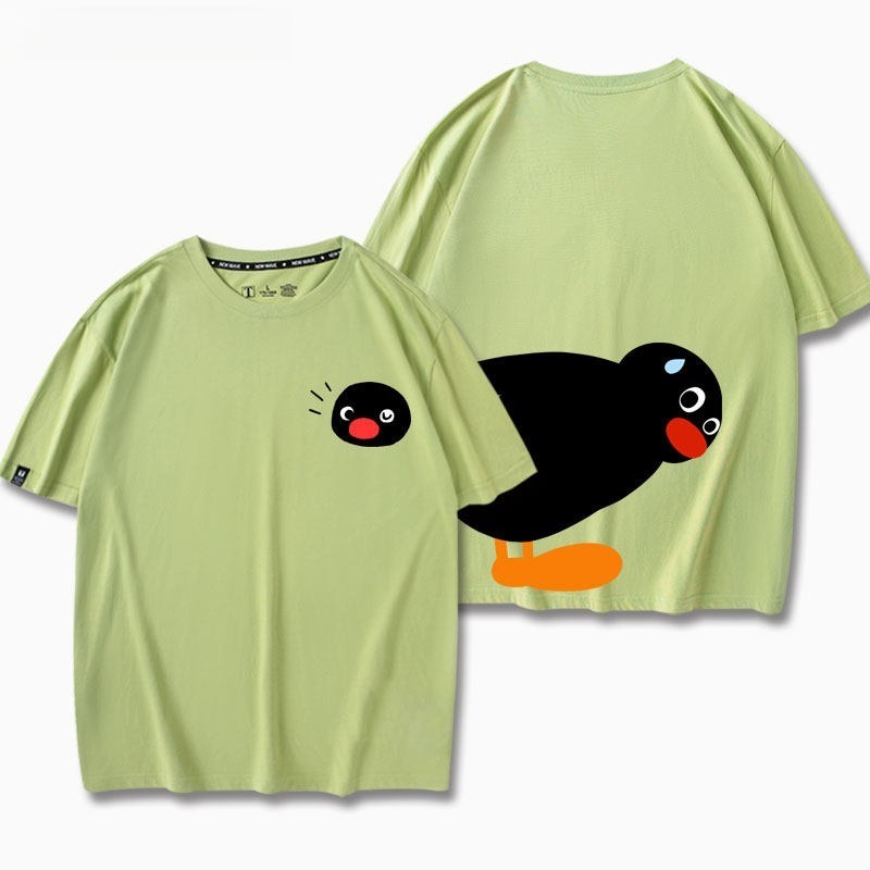 企鵝家族Pingu 印花短袖T恤