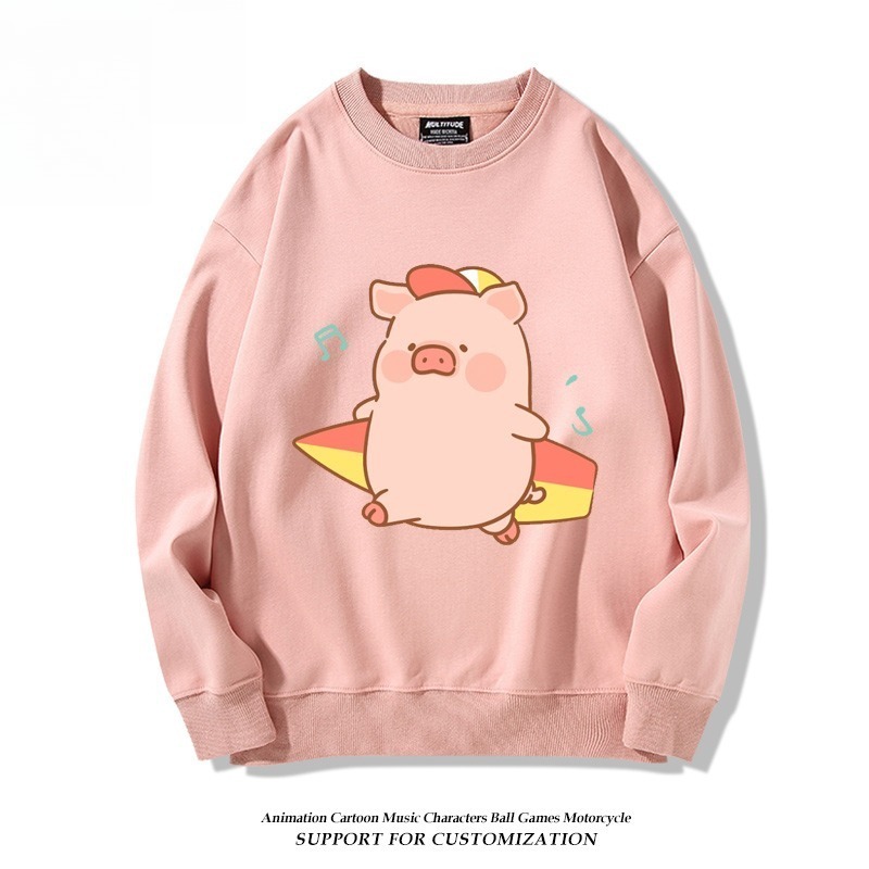 LuLu豬 聯名親子情侶裝 圓領長袖