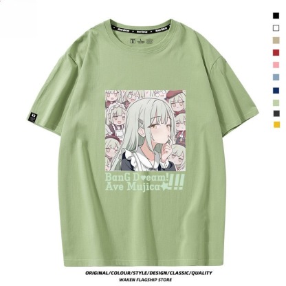 BanG Dream! Ave Mujica 印花短袖T恤