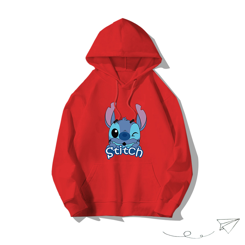 史迪仔聯名hiphop2025秋冬新款 親子情侶男女連帽衛衣