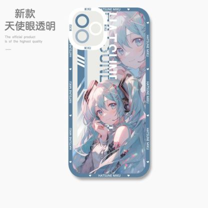 蘋果 系列初音未來天使眼透明防摔軟殼