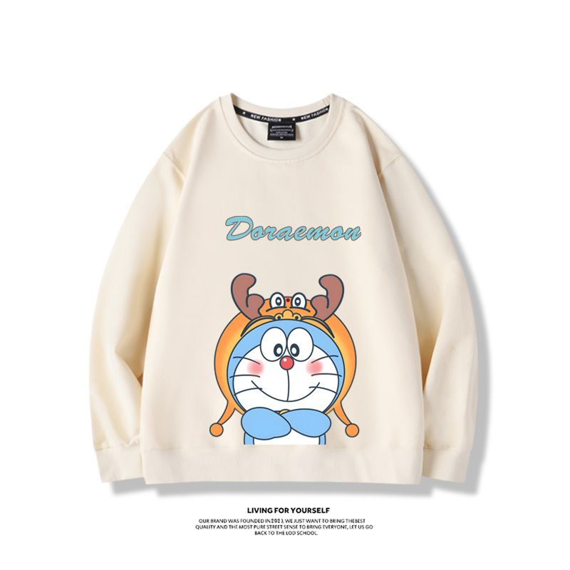 叮噹貓聯名龍年2024親子情侶裝 圓領長袖