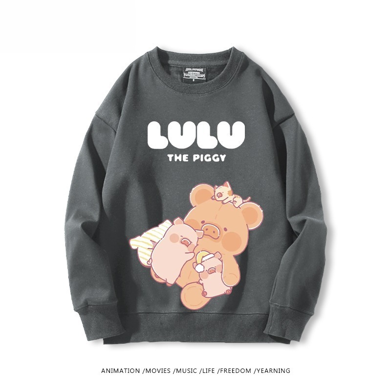 LuLu豬 聯名親子情侶裝 圓領長袖