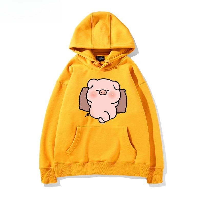 LULU豬 聯名衛衣新款 親子情侶裝連帽衛衣