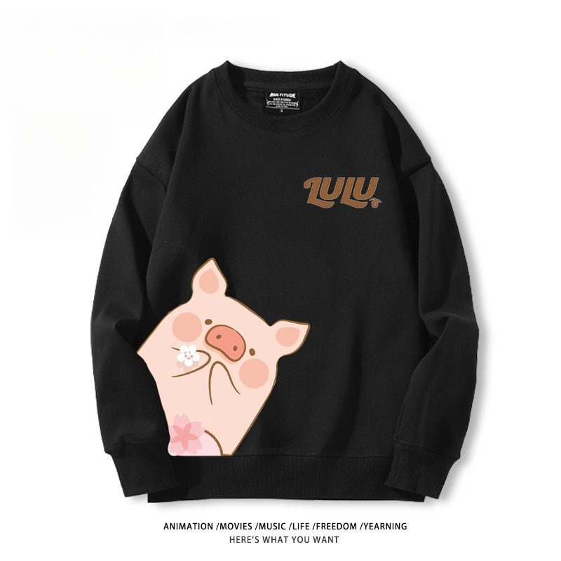 LuLu豬 聯名親子情侶裝 圓領長袖