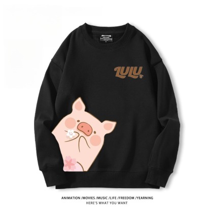 LuLu豬 聯名親子情侶裝 圓領長袖