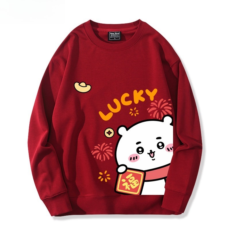 Chiikawa 聯名親子情侶裝 圓領長袖