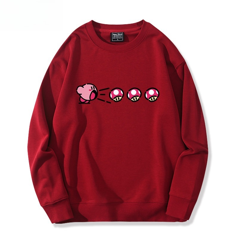 精靈寶可夢星之卡比 聯名親子情侶裝 圓領長袖