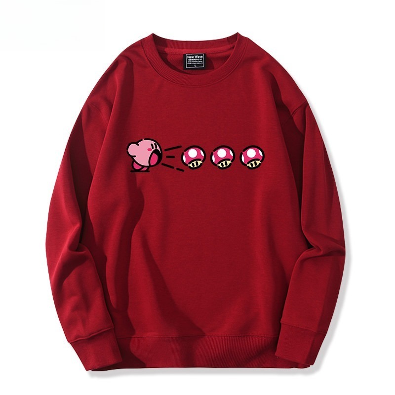 精靈寶可夢星之卡比 聯名親子情侶裝 圓領長袖