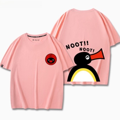 企鵝家族Pingu 印花短袖T恤