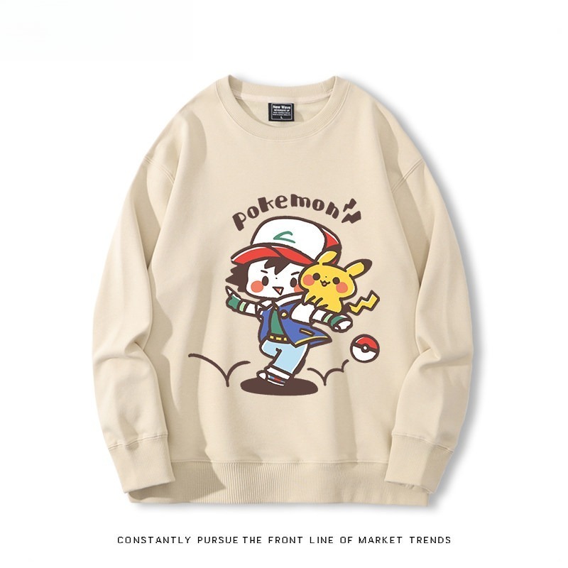 精靈寶可夢Q版 聯名親子情侶裝 圓領長袖