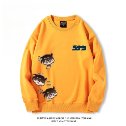 名偵探柯南 聯名親子情侶裝 圓領長袖