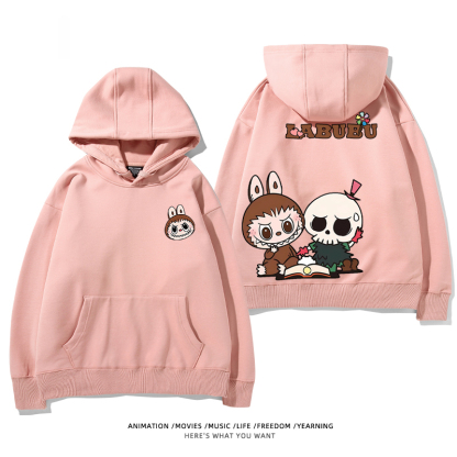 labubu新款 寬鬆百搭 秋冬款 寬鬆連帽衛衣