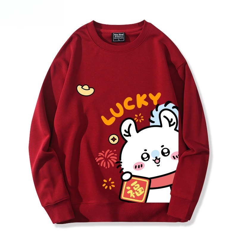 Chiikawa 聯名親子情侶裝 圓領長袖