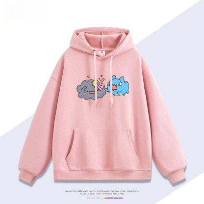 貓貓蟲咖波 2025秋冬新款親子情侶裝連帽衛衣