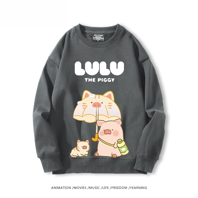 LuLu豬 聯名親子情侶裝 圓領長袖