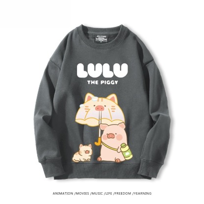 LuLu豬 聯名親子情侶裝 圓領長袖