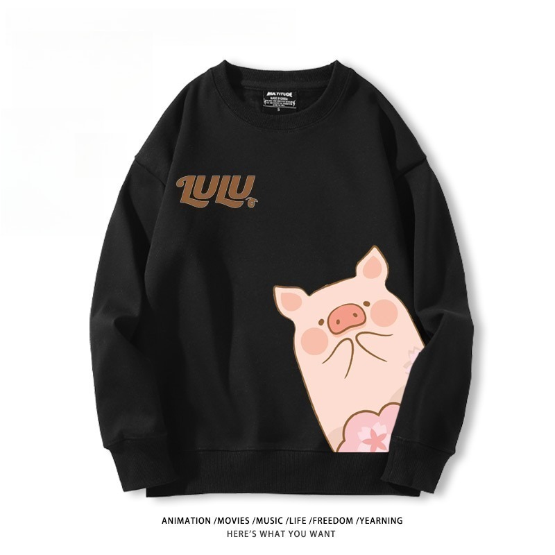 LuLu豬 聯名親子情侶裝 圓領長袖