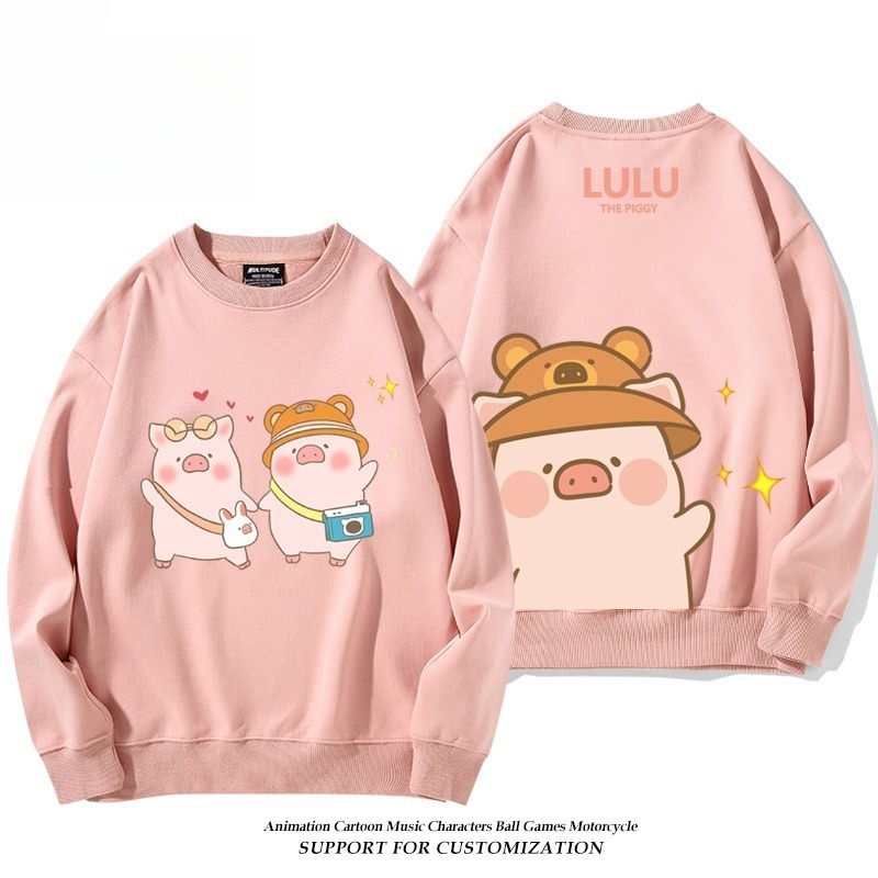 LuLu豬 聯名親子情侶裝 圓領長袖