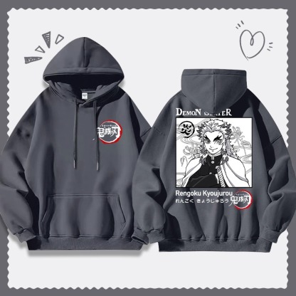 鬼滅之刃 聯名衛衣2025秋冬新款寬鬆連帽衛衣