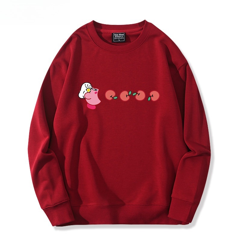 精靈寶可夢星之卡比 聯名親子情侶裝 圓領長袖