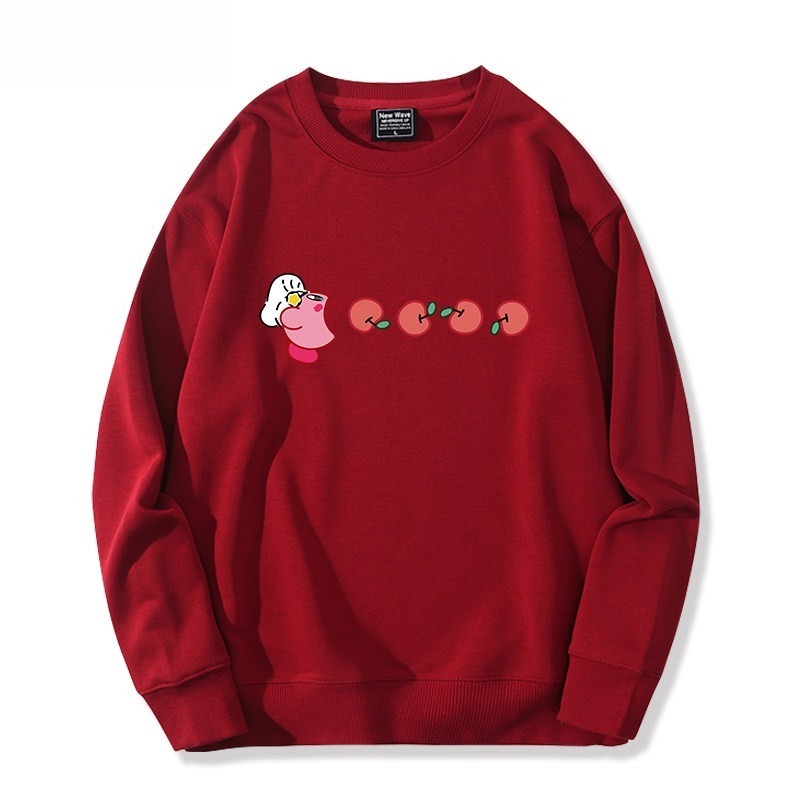 精靈寶可夢星之卡比 聯名親子情侶裝 圓領長袖