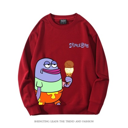 海綿寶寶比奇堡的居民們聯名親子情侶裝 圓領長袖