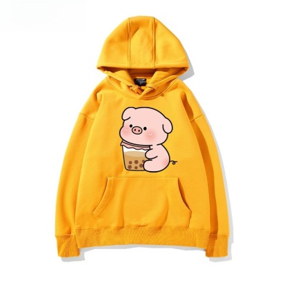 LULU豬 聯名衛衣新款 親子情侶裝連帽衛衣