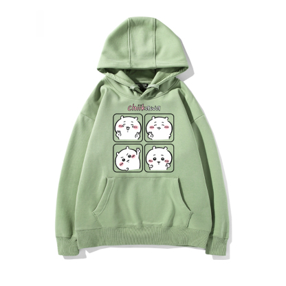 chiikawa 2024秋冬新款親子情侶裝薄絨款連帽衛衣